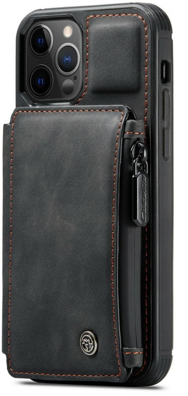 Plånboksfodral till iPhone 13 Pro, Svart