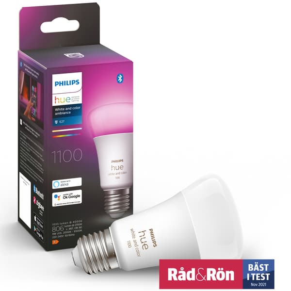 Philips Hue White Colour Ambiance E27 1100lm 1-pakning