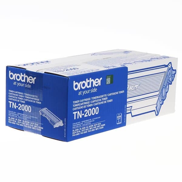 Brother Toner TN2000 TN-2000 Svart