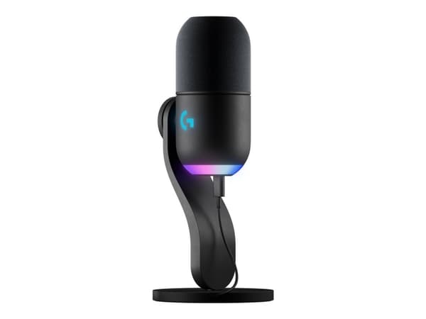 Logitech Yeti GX dynamisk RGB-spillmikrofon med LIGHTSYNC, svart