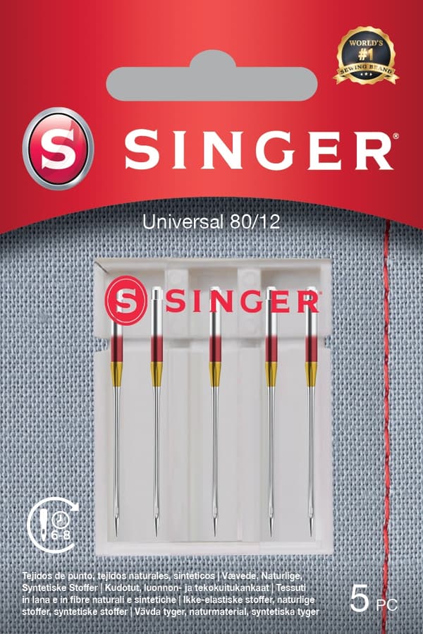 Singer universalnål størrelse 80, 5 stk