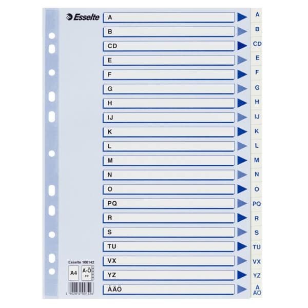 ESSELTE Register Non-Stop A4/A-Ö Vit