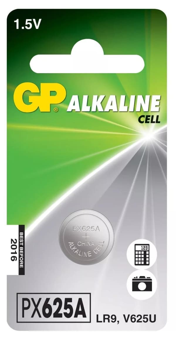 GP LR9 alkalinen kolikko, 1 pakkaus (B)