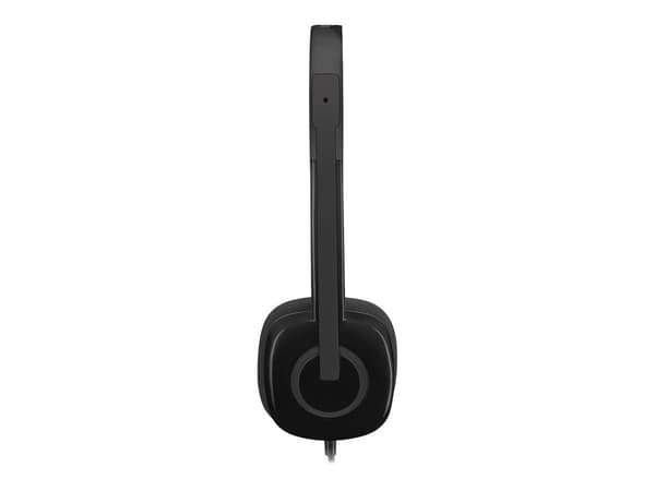 Logitech H151 Hodesetthodebøyle 3,5 mm plugg Svart