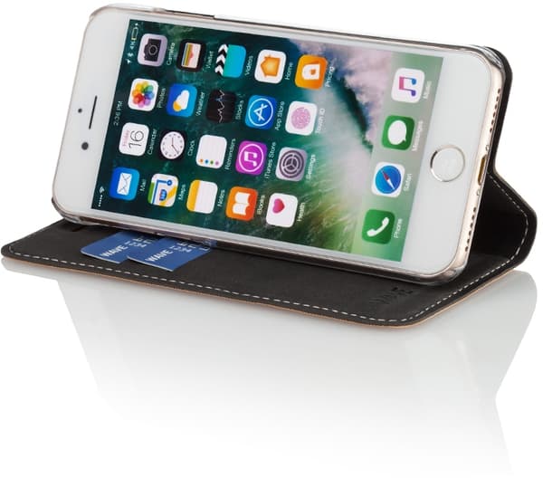 Wave BookCase skyddsfodral, iPhone 6 / 6s / 7 / 8 / SE, roséguld