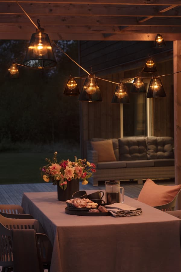 Konstsmide Ljusslinga Startset svart E27 LED Konstsmide
