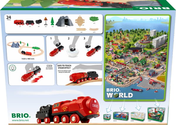 BRIO Railway 36017 Höyryjunasetti