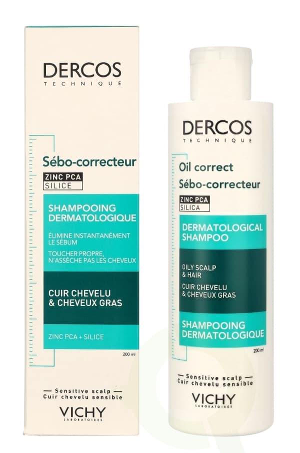 Vichy Dercos Oil-Correct Dermatological Shampoo 200 ml