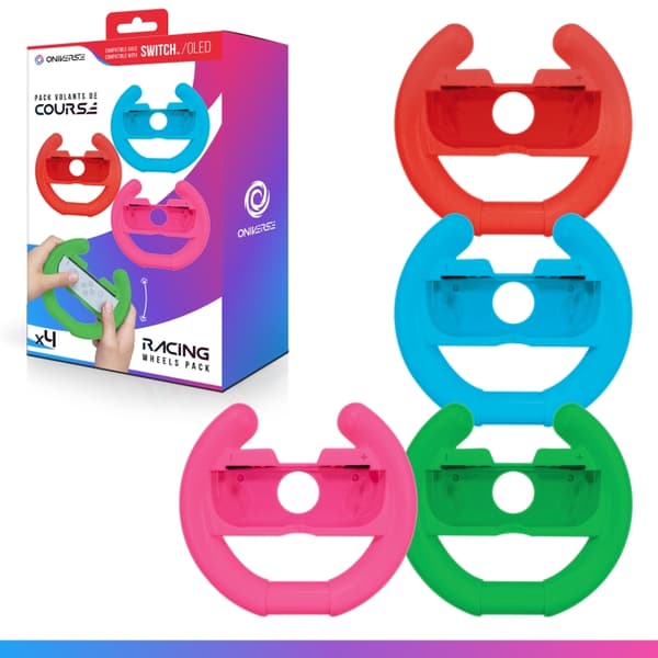Oniverse Nsw2 Pakke med 4 controllerholdere til racerhjul