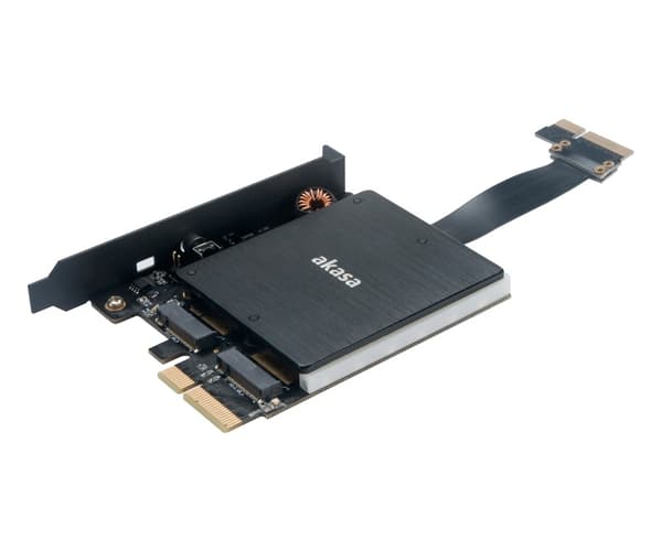 Akasa Dobbel M.2 PCIe SSD-adapter