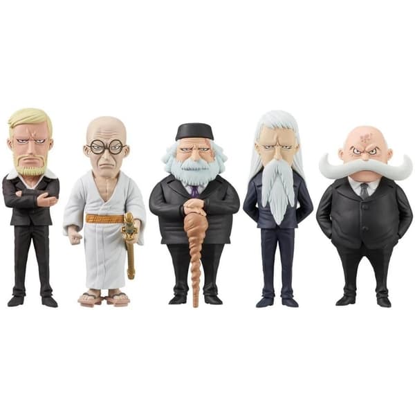 Banpresto ONE PIECE WORLD SAMLEFIGUR – DE FEM ELDSTE