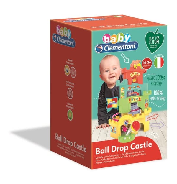 Clementoni Roll & Drop Fun Castle (100 % genbrug)