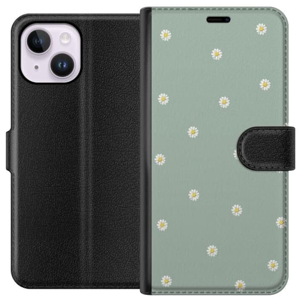 Tegnebogsetui til Apple iPhone 15 Plus med Præstekrave motiv
