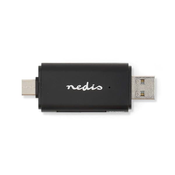 Nedis Kortlæser | microSD (TF) / microSDHC (TF) / microSDXC (TF) / SD / SDHC / SDXC | USB 2.0