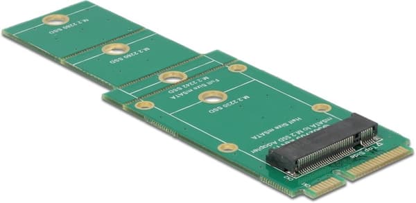 DeLOCK M.2 SATA til mSATA adapter - Tilslut M.2 SATA (NGFF) SSD til en
