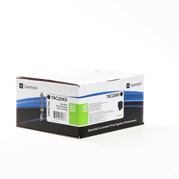 Lexmark Toner 74C20K0 Svart, Return