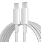 USB-C-kabel - 1 m - Hvit - iPhone 15-kompatibel
