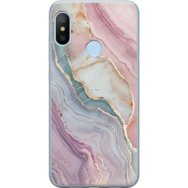 Mobildeksel til Xiaomi Mi A2 Lite med Marmor motiv
