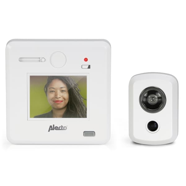 Alecto Digital dörrspion med 2,4" display Vit