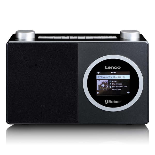 Lenco Internetradio med farvedisplay og Bluetooth® Black