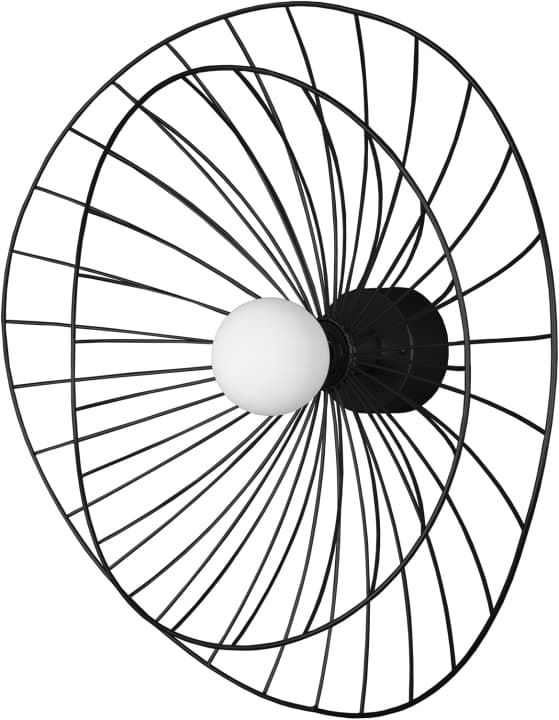 Globen Lighting Plafond Ray Svart Globen Lighting