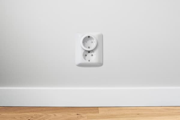 DELTACO SMART HOME bryter, WiFi, 1xCEE 7/3, 10A, timer, hvit
