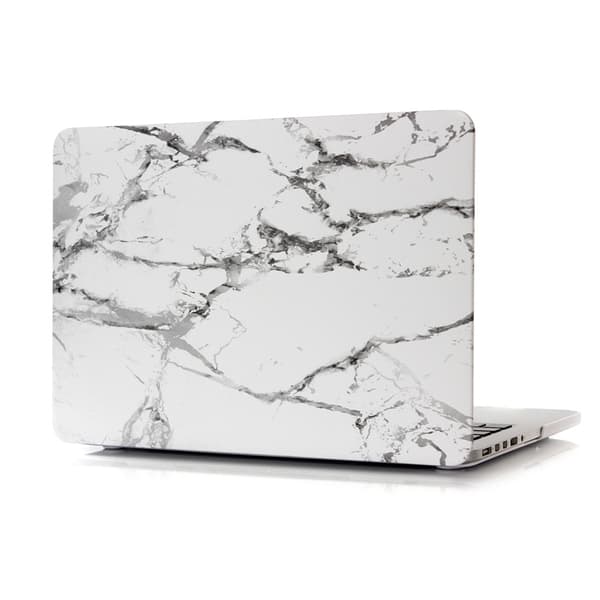 Hardplastdeksel for MacBook Pro 15,4" A1707/A1990 Marble (hvit)