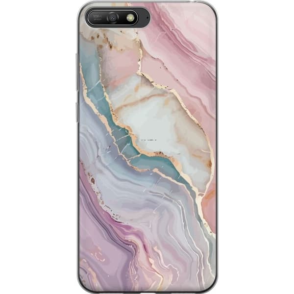 Mobildeksel til Huawei Y6 (2018) med Marmor motiv