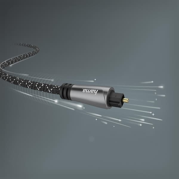 Hama Kabel ODT Metall Svart 3.0m