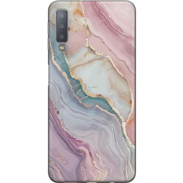 Mobildeksel til Samsung Galaxy A7 (2018) med Marmor motiv