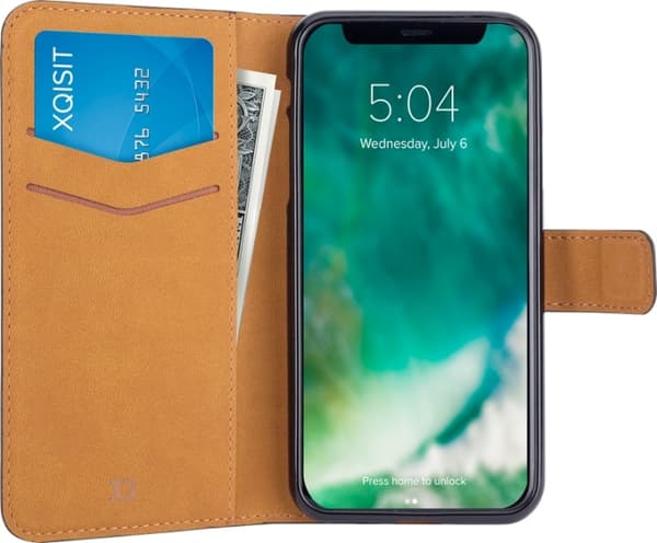 Xqisit Slimmat plånboksfodral till iPhone X/XS