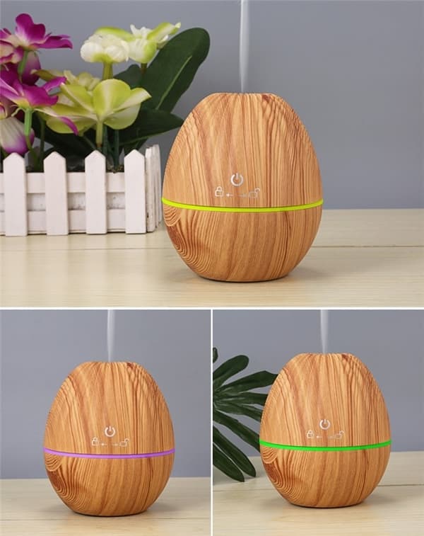 Luftfugter i trædesign, Lyst træ