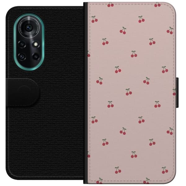 Tegnebogsetui til Huawei nova 8 Pro med Kirsebær motiv