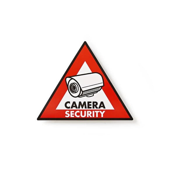Nedis Advarsel Sticker | Trekant | Rød | 5 stk