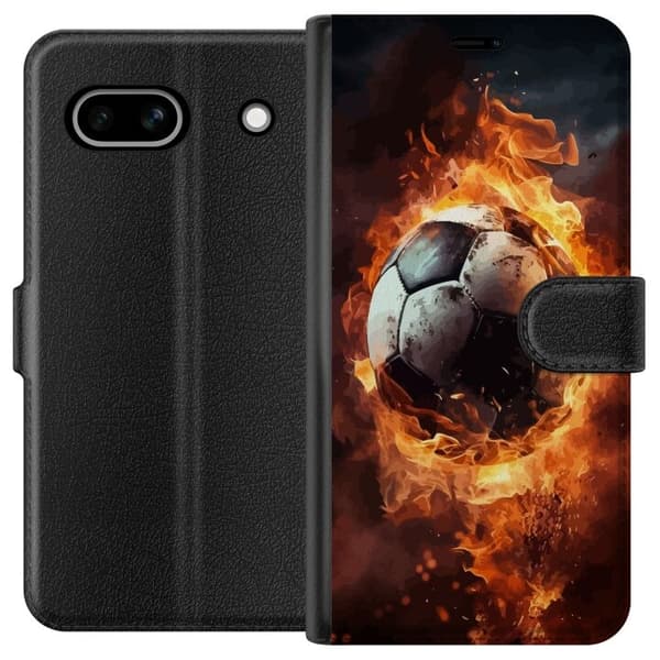 Tegnebogsetui til Google Pixel 7a med Fodbold motiv