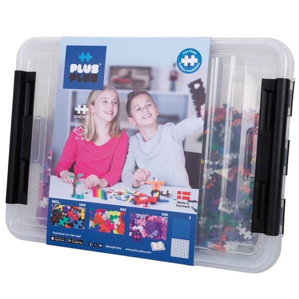 Plus-Plus Oppbevaringsboks Mix / 2400 stk