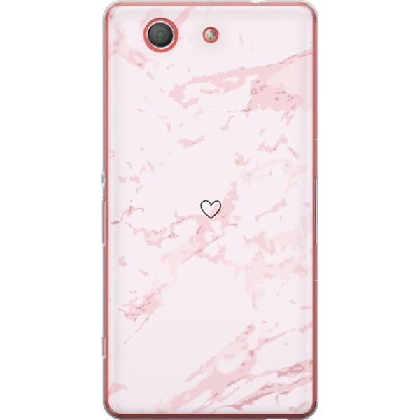 Mobildeksel til Sony Xperia Z3 Compact med Rosa Hjerte motiv