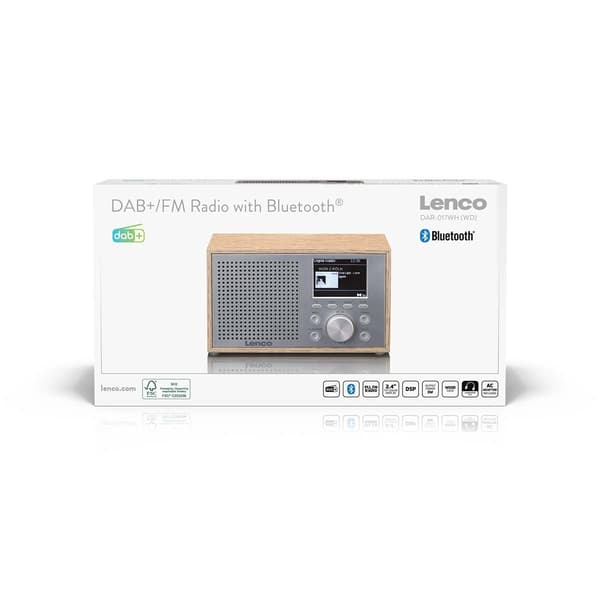 Lenco Mono DAB+ FM-radio Bluetoothilla Puu