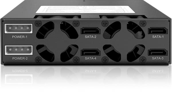 icydock ToughArmor 4 x 2.5"" SATA/SAS HDD/SSD Rack Key Lock