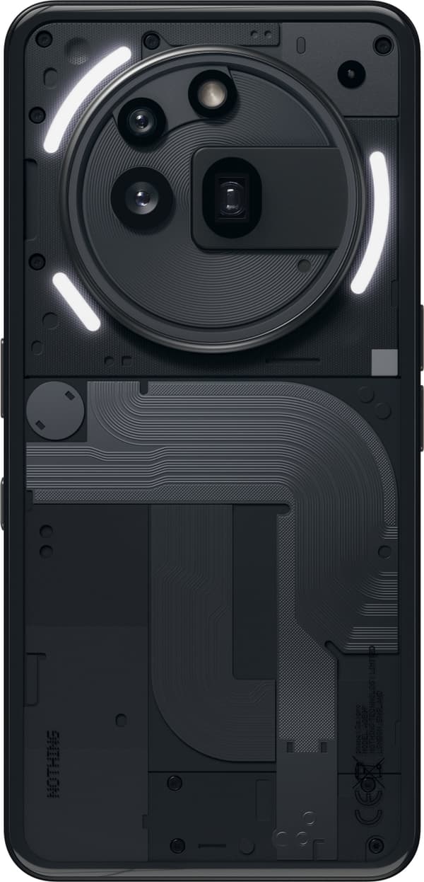 Nothing Phone (3a) Pro-telefon, 256/12 GB, sort