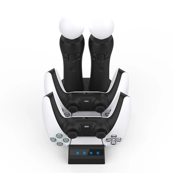4 i 1 Laddningsställ för PS5 och VR Move-kontroller
