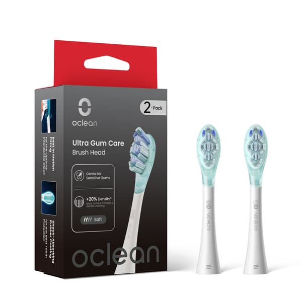 Oclean Borsthuvud Ultra Gum Care 2-Pack Vit