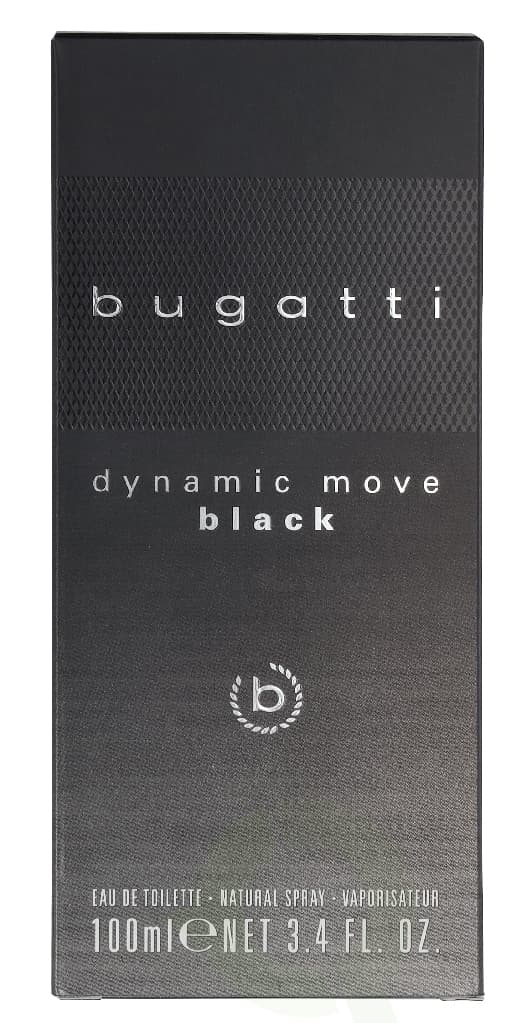 Bugatti Dynamic Move Black Edt Spray 100 ml