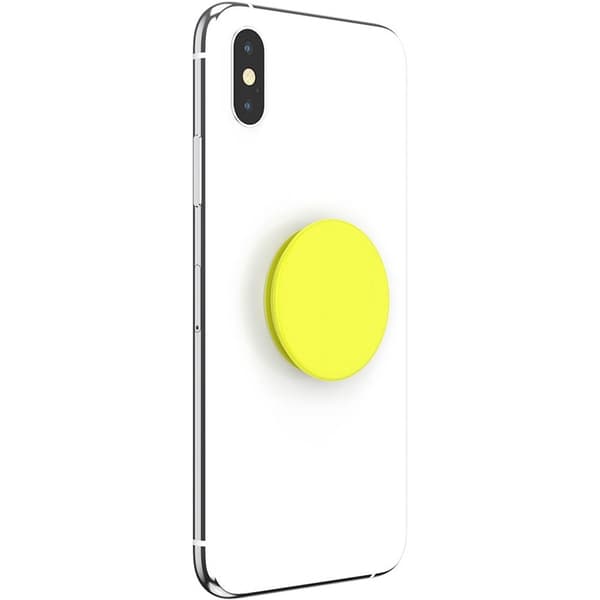 PopSockets Neon Jolt Yellow Avtagbart Grip med stativfunksjon