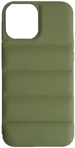 Puffer-skal till iPhone 14 Plus, Grön