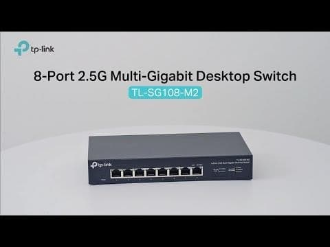 TP-Link 8-porters 2,5G multigigabit-skrivebordsbryter