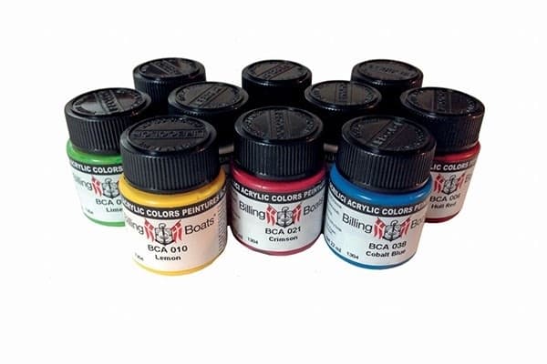 Akrylbaserad färg Matt White (Flat) 22ml