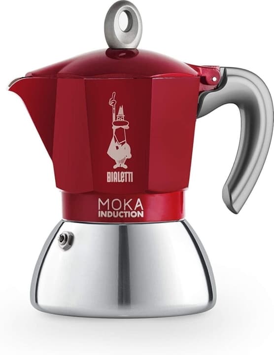 Bialetti Moka Induction rød, 6 kopper