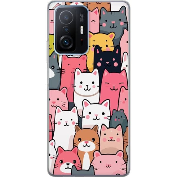 Mobildeksel til Xiaomi 11T Pro med Kattmønster motiv