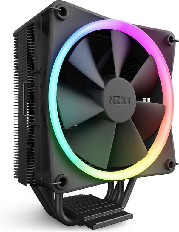 NZXT T120 RGB-prosessorkjøler, svart